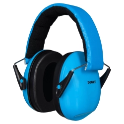 Słuchawki wyciszające dla dzieci DOOKY Junior 3+ Blue nauszniki ochronne dla dziecka 5-16 lat